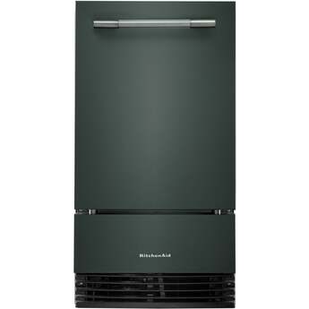 KitchenAid 18 Inch Automatic Ice Maker With Drop-Down Door And Pump: Juniper